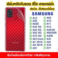 ฟิล์มหลัง samsung ฟิล์มหลัง กันรอย Samsung ลายเคฟล่า สีใส ฟิล์มหลังเครื่อง Samsung A12/A02/A02S/A32/A42/52/72/A01/A7/A9/A10/A11/A12/A20/A50s/A30s/A31/A51/A70/A71/S23/S23plus/S23ultra/S23+