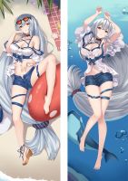 อะนิเมะเกม Arknights Skadi สาวน่ารักปลอกหมอนกอดร่างกายปลอกหมอน Otaku ที่นอน Dakimakura ปลอกหมอนของขวัญ