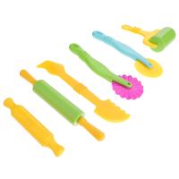 【CW】 Tools Dough Clay Set Children Educational Kids Molds Diy S Mold Colored Plaything Playset Rolling Playing