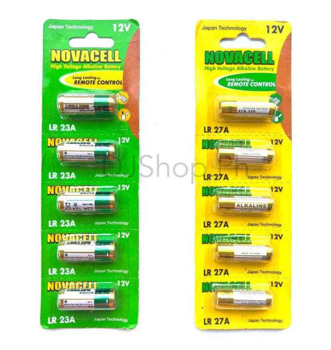 27A/23A 12V NOVACELL BATTERY HIGH VOLTAGE ALKALINE BATTERY LONG LASTING ...