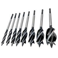 8 Piece Drill Bit for Wood, 4-Flute Drill Bit for Soft &amp; Hard Wood, Plastic, Drywall (10mm-32mm)