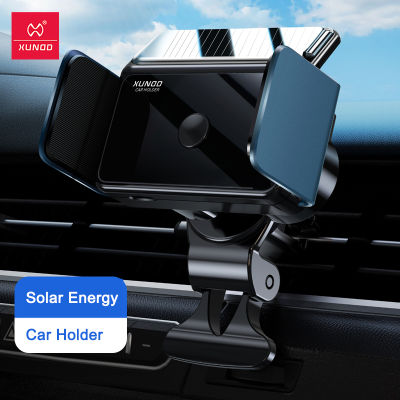 Universal Car Holder For iPhone Xiaomi Samsung,XUNDD Car Air Outlet Mount Smart Auto Mobile Phone Holder-Support Solar Charging