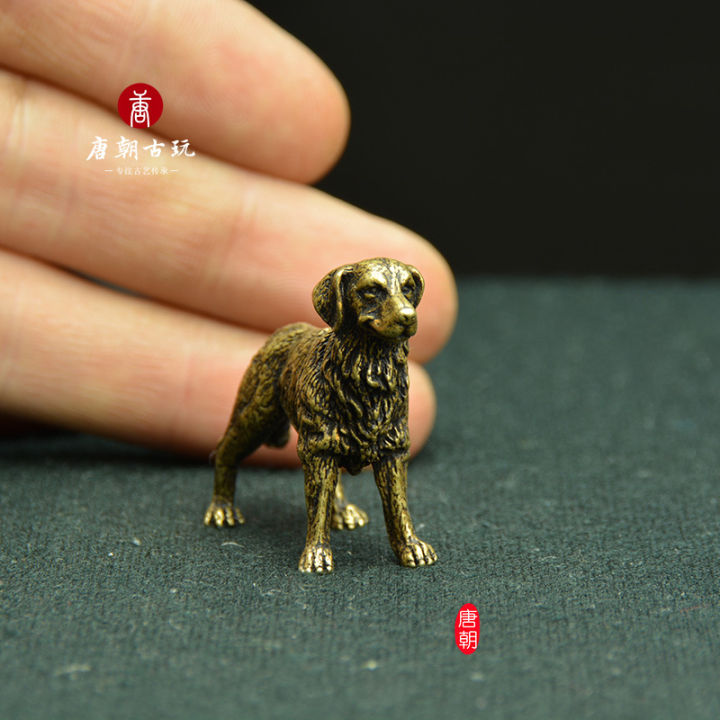 high-quality-รูปปั้นทองสัมฤทธิ์ขนาดเล็กโบราณโบราณลูกสุนัขโชคดีทองแดงบริสุทธิ์-wangcai-เดสก์ท็อปเครื่องประดับขนาดเล็กวิธีการโบราณความแม่นยำหล่อย้อนยุคผลิตภัณฑ์ใหม่ในตลาดพระพุทธรูปทิเบตเนปาล