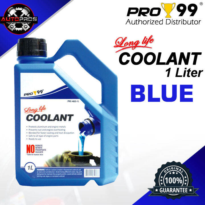 PRO 99 Long Life Radiator Coolant Blue 1 Liter READY TO USE Lazada PH