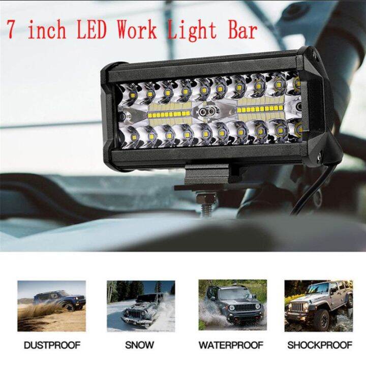 1pc-7-100w-led-work-lightบาร์ยาวลำแสงแสงจ้ากันน้ำoffroad-4wdขับรถไฟตัดหมอกรถดัดแปลงไฟหลังคา