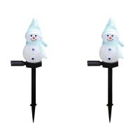 2X Solar Lights Christmas Solar Powered LED Light Decor Outdoor Garden Stake Xmas Blue