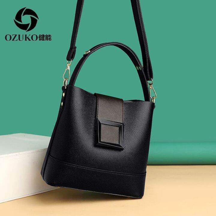 jianneng-bucket-bag-ผู้หญิง-2023-แฟชั่นใหม่แฟชั่นหนังนุ่มไหล่เดียวกระเป๋าสะพายไหล่กระเป๋าสะพายความจุขนาดใหญ่กระเป๋าถือสุภาพสตรี