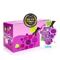 [&amp;gt;รสองุ่น&amp;lt;] Hy-C Vitamin C 50 Grape เม็ดอมรสผลไม้ผสมวิตามินซี ซองละ 20 เม็ด(Exp 21/12/2024)