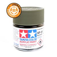 สีเขียวมะกอกสูตรน้ำ Tamiya Acrylic XF51 Khaki Drab 10ml