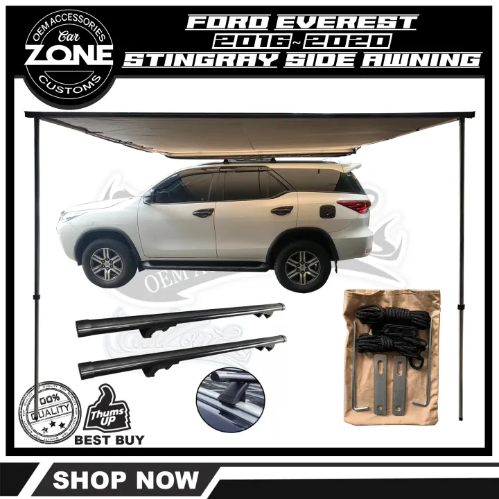 Ford Everest 2016-2020 Stingray Side Awning Tent Small Size Bundle with ...