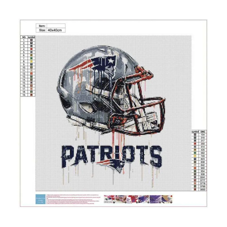 The Nfl Helmets - Diamond Paintings 