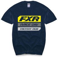 2023NewFXR Race Division เสื้อยืดสีดำ Hi-Vis Snowmobile Offroad MotoCross ฤดูร้อนแฟชั่นเสื้อยืดผู้ชายผ้าฝ้ายเสื้อยูโรขนาดเด็กของขวัญ