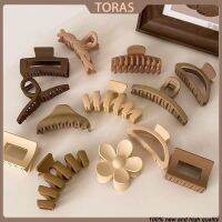 [A innovation]【Toras】เครื่องประดับหรูแฟชั่นที่หนีบสีกาแฟผิวเกล็ดน้ำแข็งกิ๊ฟติดผมเกาหลี