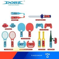 DOBE TNS-2125  18 in 1 รวมอุปกรณ์เสริม 18 ชิ้น สำหรับเกม Sports : Tennis Racket , Golf  , Fishing rod ,Grip , Hand strap , Racing wheel , table tennis bad , drum stick , sport light