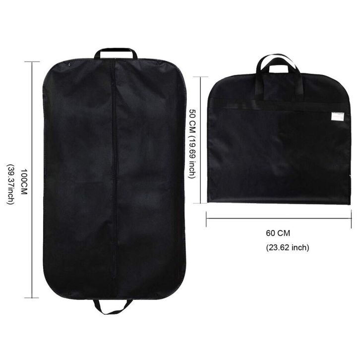 portable-dustproof-non-woven-garment-bag-suit-storage-bag-cover-for-clothes-suit-bag-trunk-black-holdall-dress-jacket-dust-cover