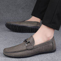 Designer Men Loafers ขนาดใหญ่รองเท้าหนังลำลองแบรนด์หรูรองเท้าแตะ Slip On Driving รองเท้าแฟชั่น Loafers น้ำหนักเบา