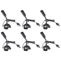 6X USB Microphone Web Flexible Noise Canceling Mic for Mac PC Computer Laptop Stand