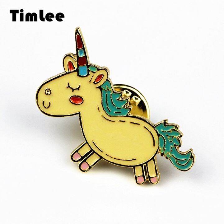 timlee-x223-new-cartoon-lovely-animals-unicorn-metal-brooch-pins-fashion-jewelry-wholesale