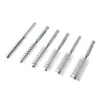 1/4HEX แปรงลวดไนลอน 6 ชิ้น  1/4HEX WIRE BRUSH NYLON 6PCS