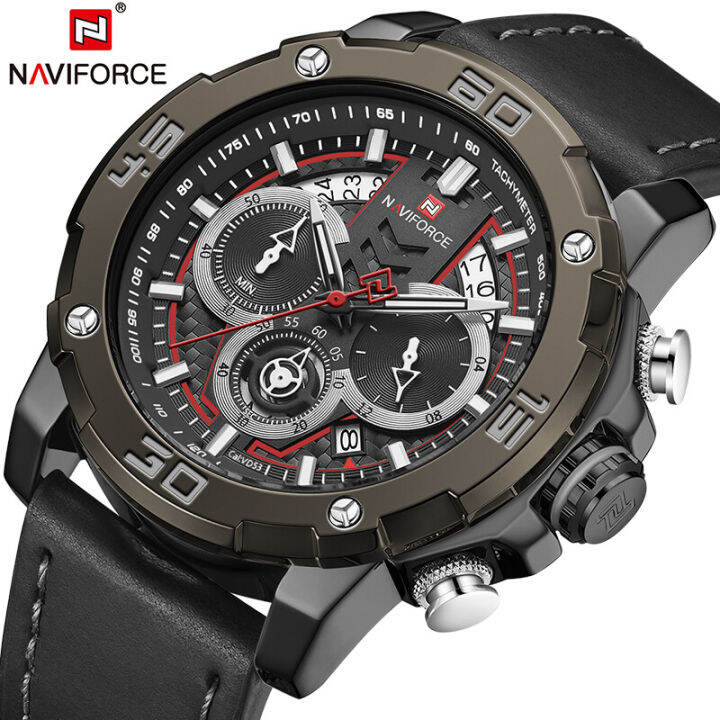NAVIFORCE Men Watch Sport Chronograph Date Man Wristwatch Top Brand