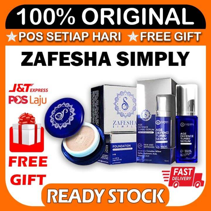 Zafesha Simply Kulit Cantik Foundation LIGHT Simply Full Set Original