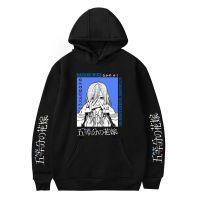 The Quintessential Quintuplets Hoodies Men Autumn Sweatshirt Nakano Miku Cartoon Graphic Hoodie Black Pullovers Size XS-4XL