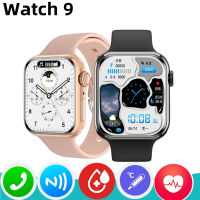 นาฬิกา9 Mini Smart Watch ผู้หญิงเลือดกลูโคสอุณหภูมิร่างกาย BT Call NFC สร้อยข้อมือกีฬาผู้ชาย Series 8 Smartwatch สำหรับ