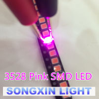 【☊HOT☊】 Vzhengsha Xiasongxin ไดโอด Led จำกัดเวลา2000ชิ้น3528/1210สีชมพู Smd/Smt ไดโอดสว่างพิเศษที่เปล่งแสง Plcc-2