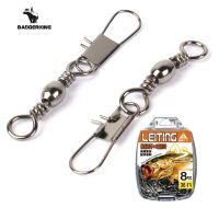 36pcs/lot anti-rust snap swivel carp fishing accessories stainless steel barrel safety snap tackle set for sea fishing accessory Accessories