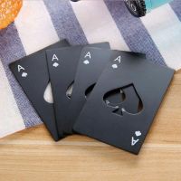 ♙▩▬ Creative Poker Card Spades Beer Bottle Opener Personalized Stainless Steel Bottle Opener Bar Tool Black/Silver