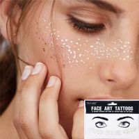 【hot】✲♙  Flash Metallic Gold Face Temporary Blocked Freckles Makeup Stickers Decal Wholesale