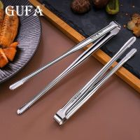 [Fast delivery] New 304 stainless steel barbecue tongs kitchen household steak tongs barbecue tongs outdoor long barbecue tongs Thickening and anti scaling