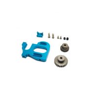 wltoys 144001 124019 124018 rc car adjustable motor bracket with 27T 19T pinion gears for 3650 brushless 550 brushed