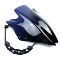 Motorbike Windshield Windscreen W/Bracket High Quality Black For Kawasaki Z750 Z750R Z 750 2007-2008-2009-2010-2011-2012