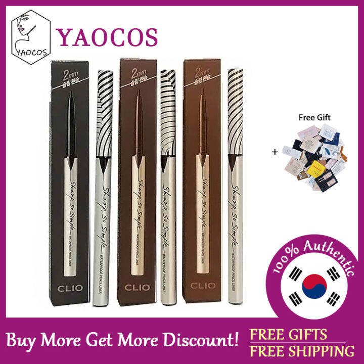 [CLIO] Sharp So Simple Waterproof Pencil Liner 0.14g Lazada PH