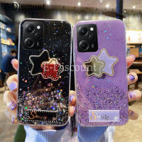 เคสแหวนขึ้นเงาพร้อมส่งสำหรับ Redmi Note12 Pro Plus เคสแวววาวแบบนิ่มโปร่งใสเคสกระจกรูปดาวทั้งดวงสำหรับ Redmi Note 12 Pro Plus เคสฝาหลังลายดวงจันทร์สำหรับเด็กผู้หญิง