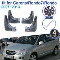 แผ่นบังโคลนรถยนต์สำหรับ Kia Carens Rondo 7 UN 2007 ~ 2013อุปกรณ์แต่งบังโคลน4x อุปกรณ์อัปเกรดแผ่นกันกระเด็นยางกันโคลน