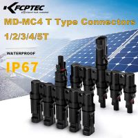 Solar Connector T Type 1T 3T 4T 5T Branch Connector MC- 4 Solar Panel Wire Connect Male Female Solar Cable Connector Wires Leads Adapters