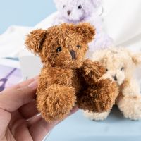 ✙▣ 10cm Plush Bear Toy Pendant Plush Bear kKeychain Small Doll Mini Bear Clothing Aaccessories Bag ornaments Stuffed Animals