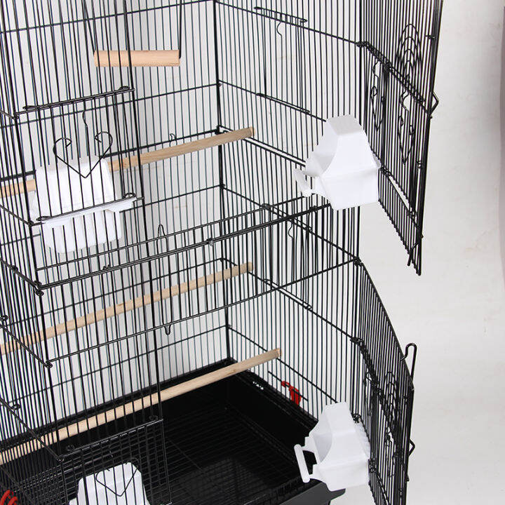 Parrot cage Peony black wind budgerigar bird cage luxury large villa bird cage myna double large