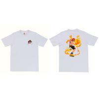 เสื้อยืดแขนสั้นลําลอง ผ้าฝ้าย 100% พิมพ์ลายการ์ตูน One Piece K083 สําหรับผู้ชาย และผู้หญิง อายุ 2-12 ปี