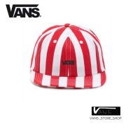 หมวกVANS STRIPE UNSTRUCTURED HAT RACING RED STRIPE สินค้ามีประกันแท้