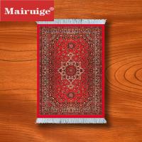 ┇ Carpet Mouse Pad Persian Style Rug Woven Mousepad With Coaster Carpets Small Desk Pads Rubber Mat Hairy Furry Mouse Mats Mini