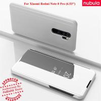 NUBULA สำหรับ Xiaomi Redmi Note 8 Pro (6.53 ") เคสพลิก Luxury Mirror Clamshell กรณี Hard Flip ฝาครอบที่ครอบสำหรับ Xiaomi Xiaomi Redmi Note 8 Pro