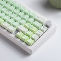 คีย์บอร์ดออกแบบได้ตามต้องการคีย์บอร์ดแปะก๊วย Biloba 143คีย์/ชุด Keycaps PBT DIY ออกแบบเองโปรไฟล์เชอร์รี่ PBT สำหรับ Gateron Cherry MX SWITCH 60/70/80/108กุญแจกลคีย์บอร์ดเล่นเกม