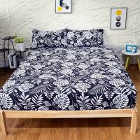 New Style Leaf Fitted Bedding Bedspread on the Bed With Elastic Band Mattress Cover For Double Bed Sheet Queen/King Size