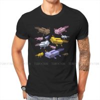 Mc Tshirt For Men Axolotl Lover Camisetas Novelty T Shirt Soft Printed Loose