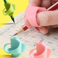 3 Pcs Silicone Three Finger Pencil Handle Helps Children Learn Holding Pen Writing Posture Correction Fits Pen Handle