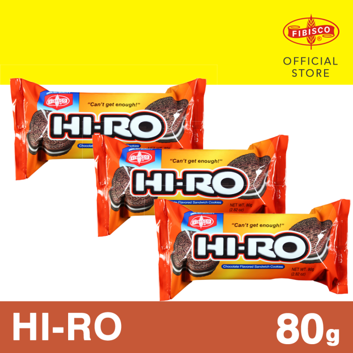 FIBISCO HIRO Sandwich Cookies - 80g - Pack of 3 | Lazada PH