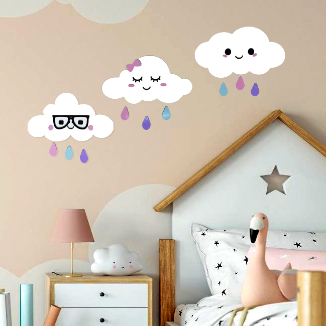 Dekorasi Kamar Anak Awan Pajangan Dinding Bentuk Awan Lazada Indonesia